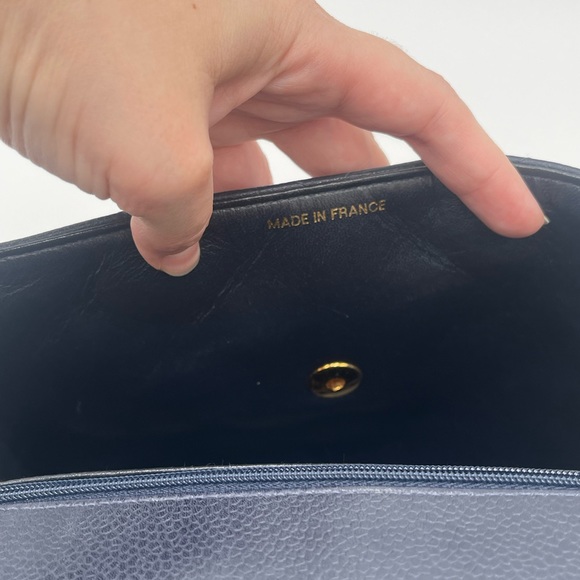 Chanel 1996 Classic Single Flap Square Medium Blue - Picture 10 of 16